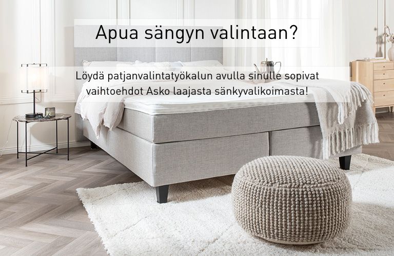 Siirry patjanvalintaan