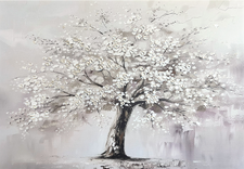 White tree taulu 70x100 cm
