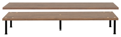 ARO kansi + pohja 120 cm pähkinä