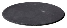 AFFARI EBONY -liuskekivitarjotin L Ø 30 cm musta