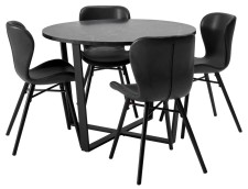 GRACE-ruokapöytä ja 4 LINE-tuolia