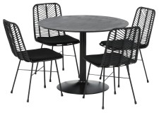 LOOK-ruokapöytä ja 4 TANGER-tuolia