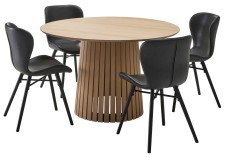 RADAR-ruokapöytä ja 4 LINE-tuolia